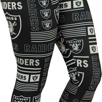 Zubaz NFL Women's Las Vegas Raiders Column 24 Style Leggings